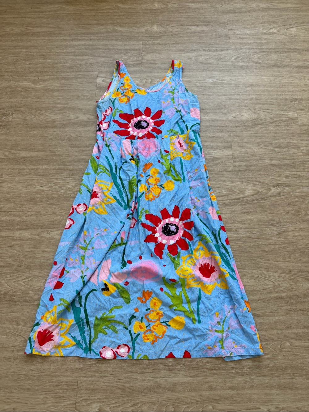 Vintage jams world floral Sleeveless Midi Dress size Large